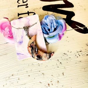 Handmade, polymer, clay necklace